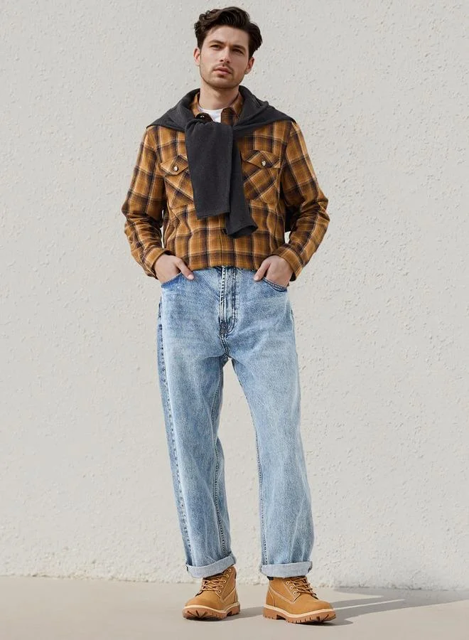 Lee Cooper  Lee Cooper Checked Shirt for Men | Best Price UAE