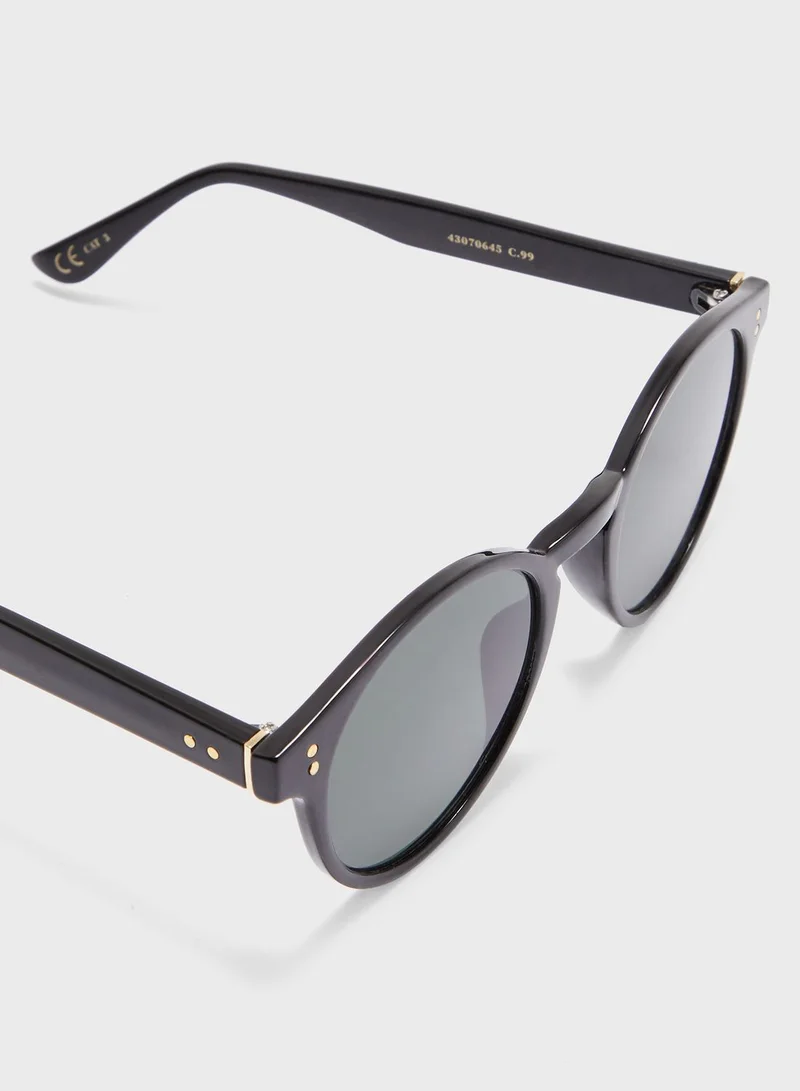 Mango Man Rounded Sunglasses