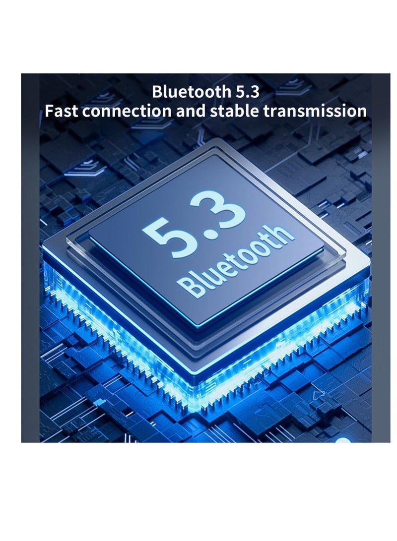 Beauenty Portable Bluetooth Speaker, Bluetooth Speaker Loud, Wireless Bluetooth 5.3 Speaker with Color RGB Light, Device Serial Connection Double Speaker, Transparent Bluetooth Sound for Indoor, Outdoor - Image 3