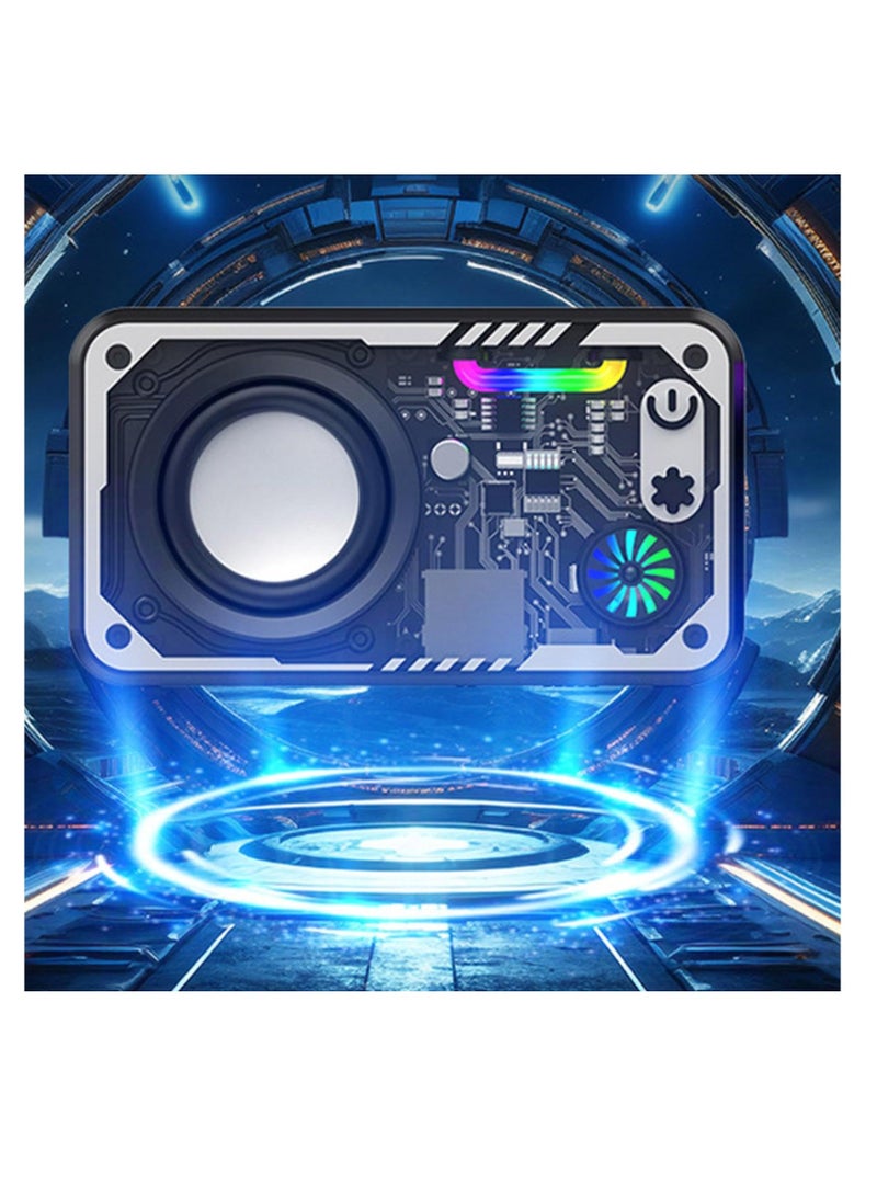 Beauenty Portable Bluetooth Speaker, Bluetooth Speaker Loud, Wireless Bluetooth 5.3 Speaker with Color RGB Light, Device Serial Connection Double Speaker, Transparent Bluetooth Sound for Indoor, Outdoor - Image 4