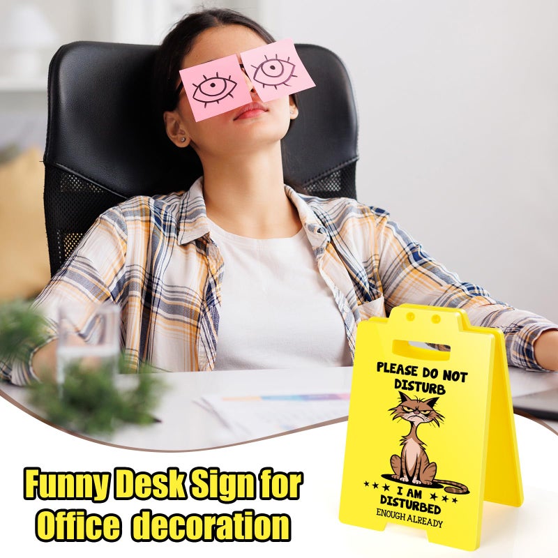 MBL Office Employee Appreciation Gifts - Do Not Disturb Sign, Funny Fun Gag Decor Desk Accessories Cubicle Supplies Gift for Coworker Boss Lady Bosses Day Women Teammate Team Employees - Image 3