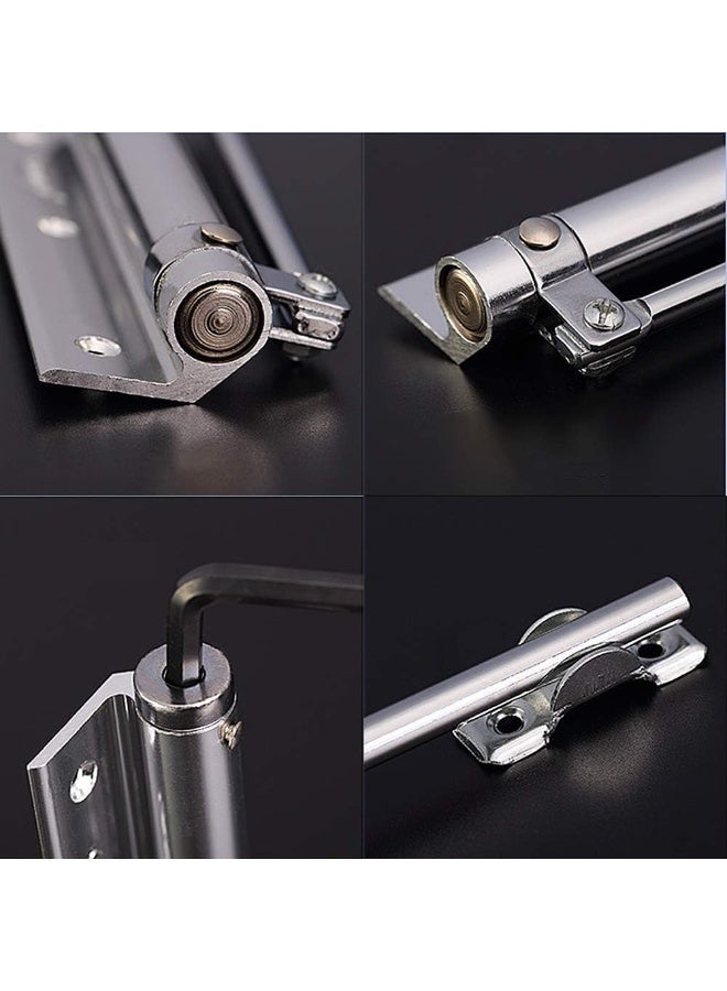 غالق باب أوتوماتيك قابل للتعديل، إغلاق ذاتي بسوستة أمان، تركيب سطحي للاستخدام المنزلي والتجاري - Image 3