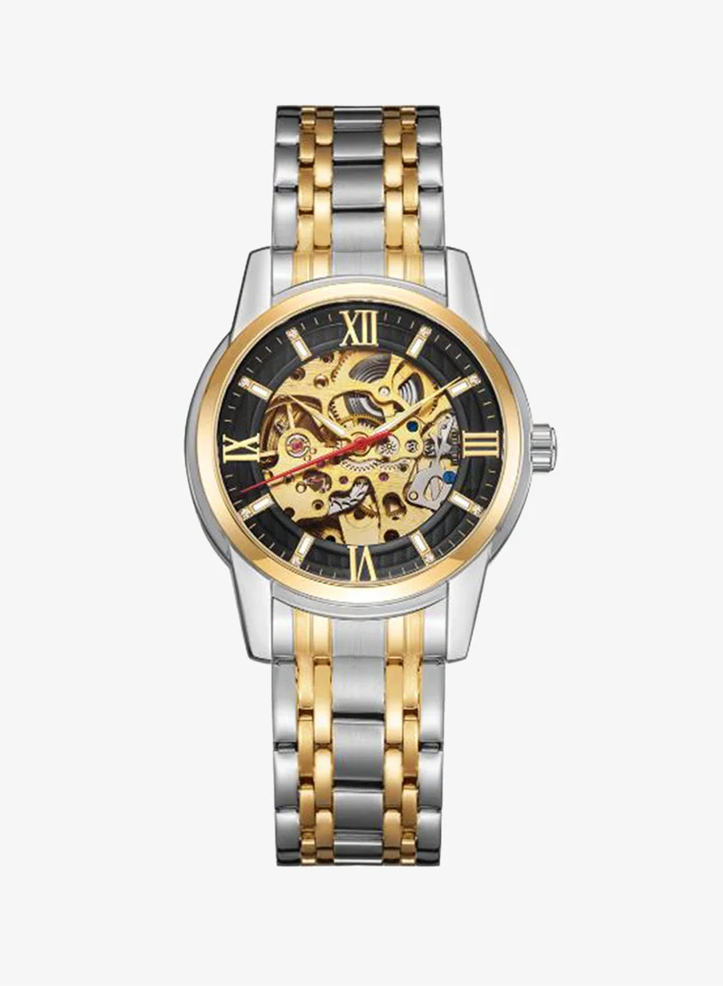 Kenneth Scott black Men's Stainless Steel Mechanical Watch K22311-TBTB - 41 mm for Men | Best Price UAE