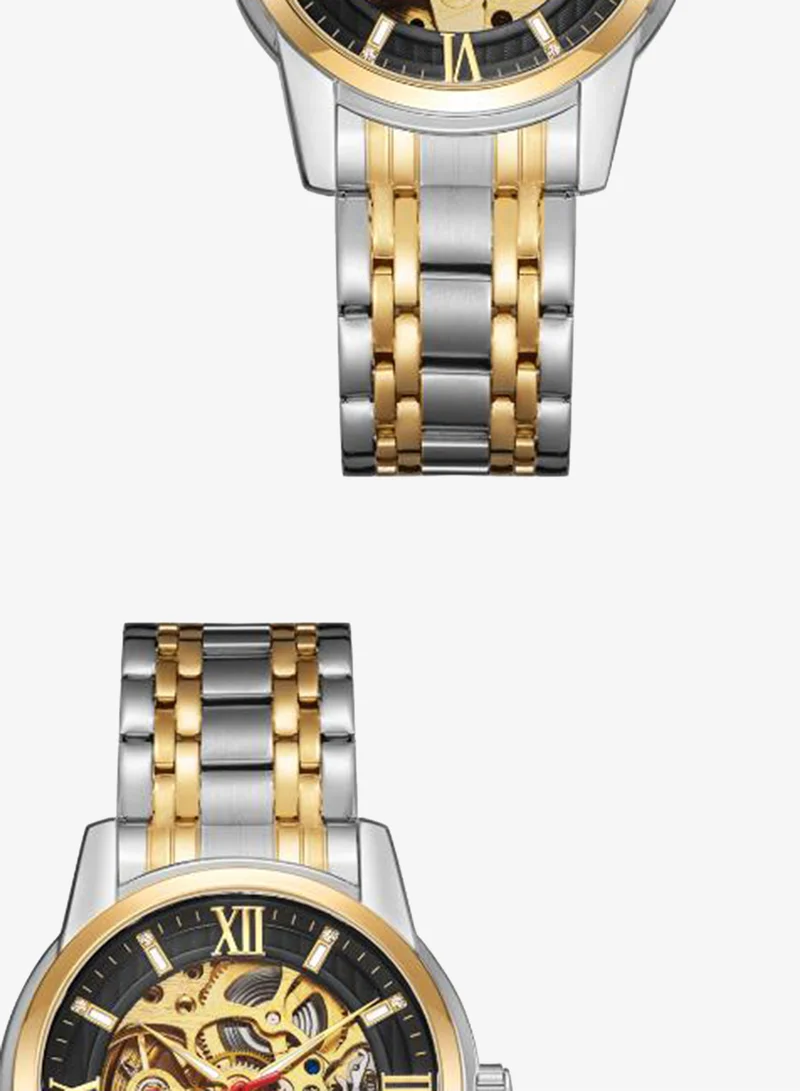 Kenneth Scott black Men's Stainless Steel Mechanical Watch K22311-TBTB - 41 mm for Men | Best Price UAE