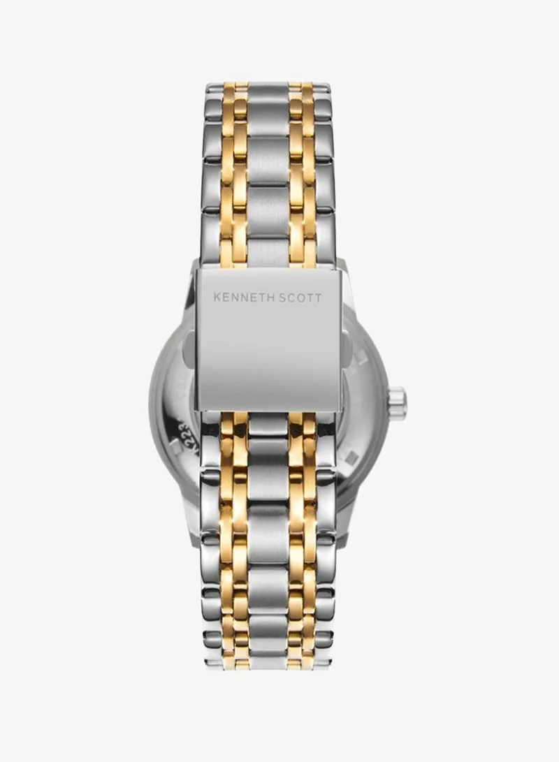 Kenneth Scott black Men's Stainless Steel Mechanical Watch K22311-TBTB - 41 mm for Men | Best Price UAE