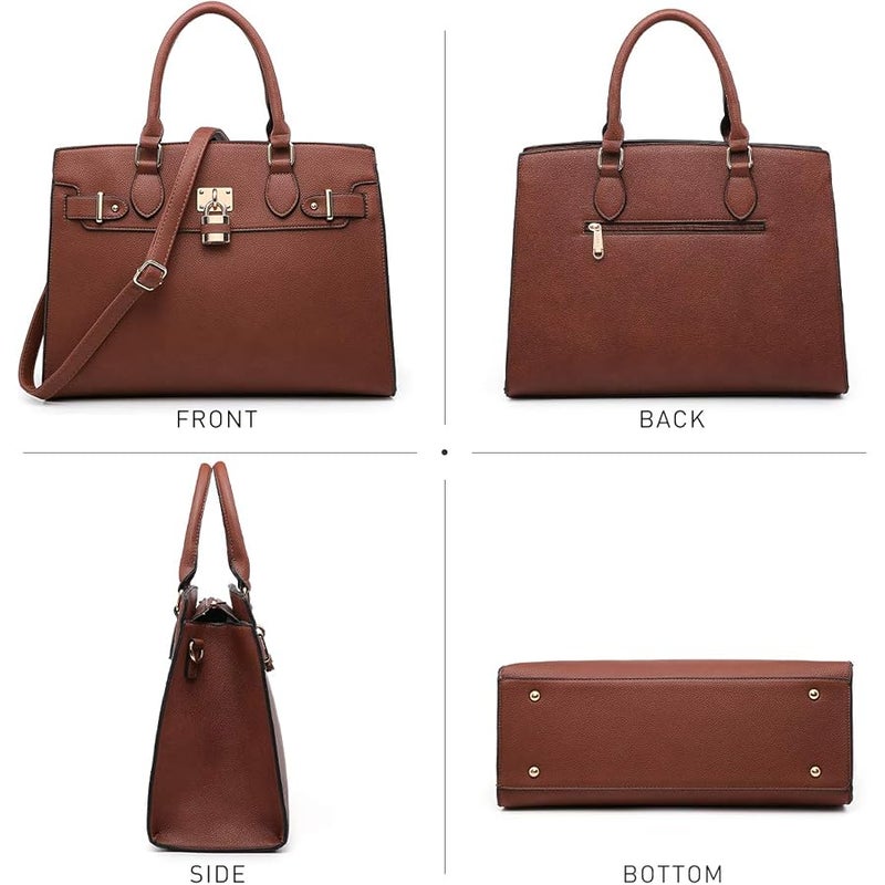DASEIN Women Handbags and Purses Ladies Shoulder Bag Top Handle Satchel Tote Work Bag with Wallet - Image 3