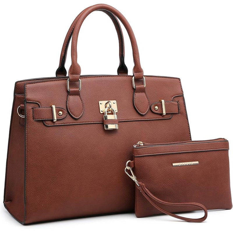 DASEIN Women Handbags and Purses Ladies Shoulder Bag Top Handle Satchel Tote Work Bag with Wallet - Image 1
