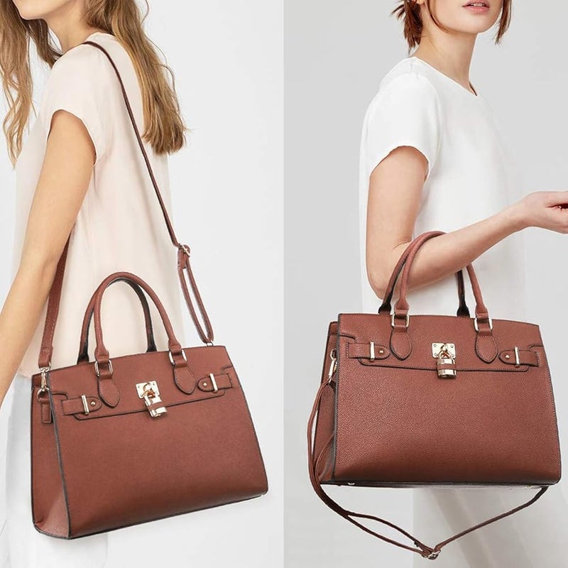 DASEIN Women Handbags and Purses Ladies Shoulder Bag Top Handle Satchel Tote Work Bag with Wallet - Image 2