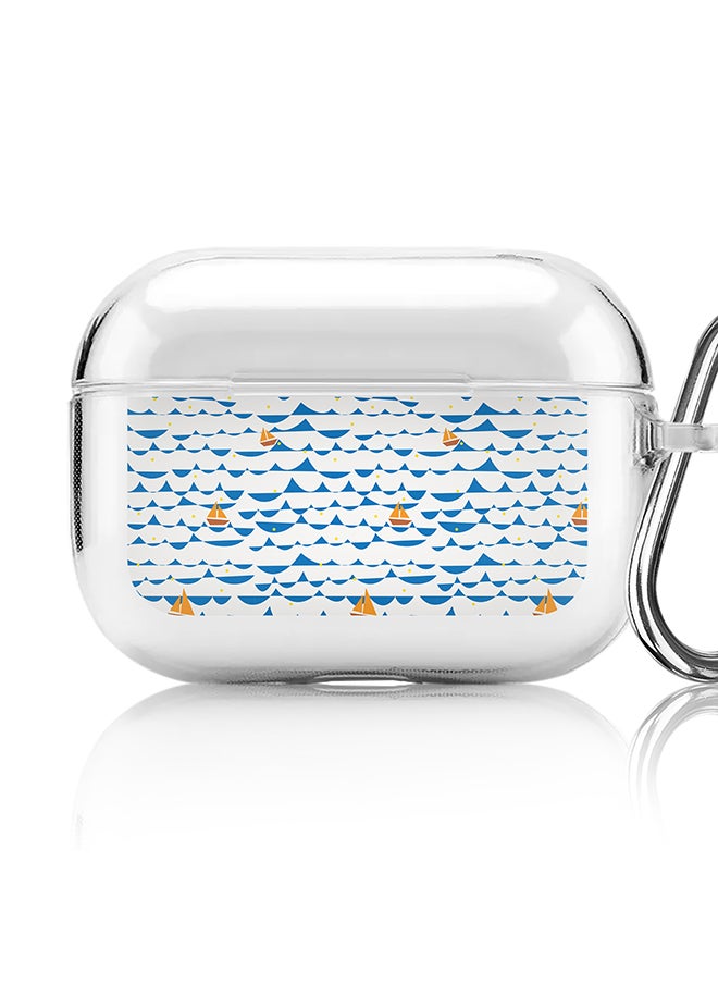 Stylizedd - Classic Clear printed Case for Apple AirPods Pro 2nd Generation Thin Transparent Cover [Designed for Apple AirPods Pro 2nd Generation] - Sailing Sails - Image 1