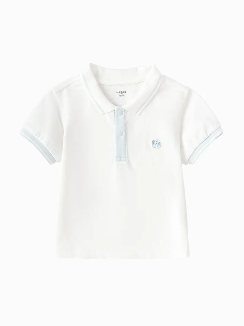 Balabala Baby Boys Lapel short-sleeved T-shirt