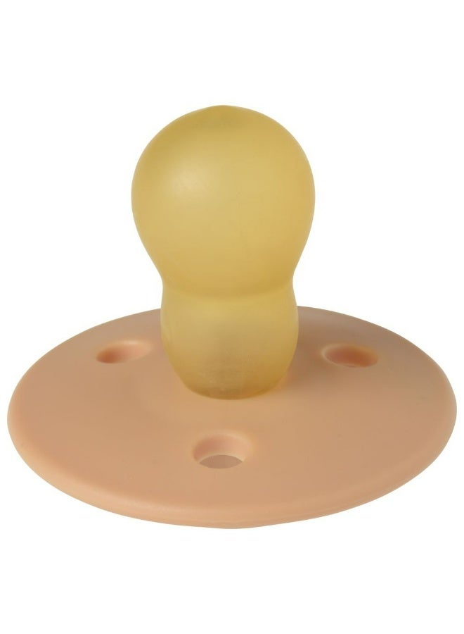 Mininor - Round Pacifier Latex - 6M+ - Golden Sand - Image 1