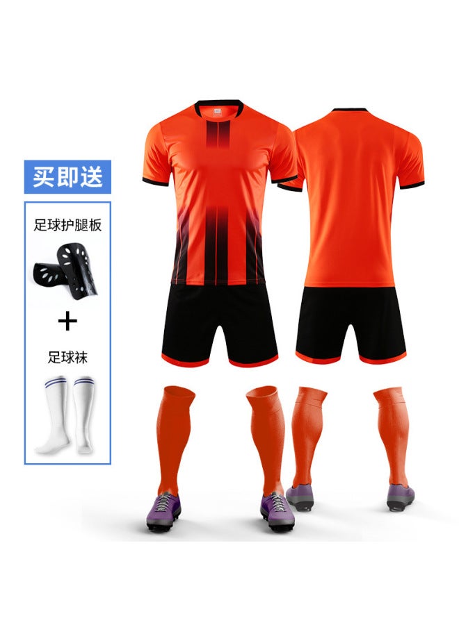 Orange Suit Short Sleeve Football Jersey - Image 1