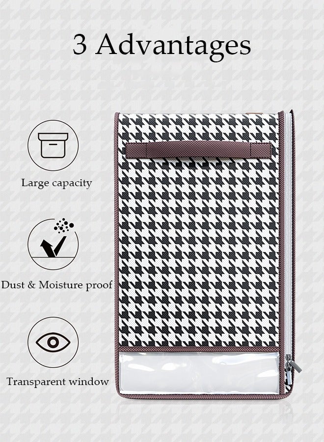 DUNISO 3pcs Storage Bags Sweater Storage Bags Bed Sheet Organizer Foldable Clothes Storage Bag Organizer with Reinforced Handle Thick Fabric for Comforters, Blankets, Bedding, Foldable with Sturdy Zipper  - Image 5