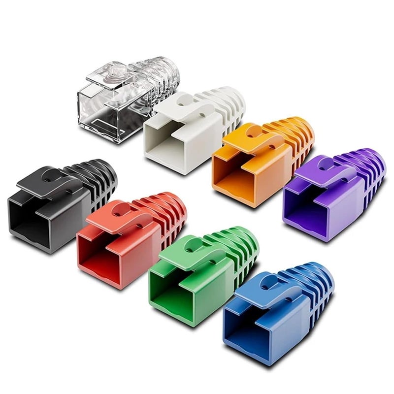 Red RJ45 Ethernet Cable Strain Relief Boots 200pcs For CAT7 CAT6a Network Connector - Image 3