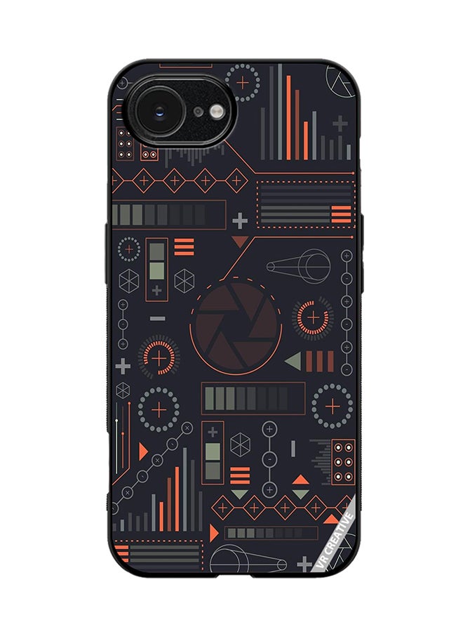 VR CREATIVE Protective Case Cover For Apple iPhone 16e Multicolur Design Multicolour