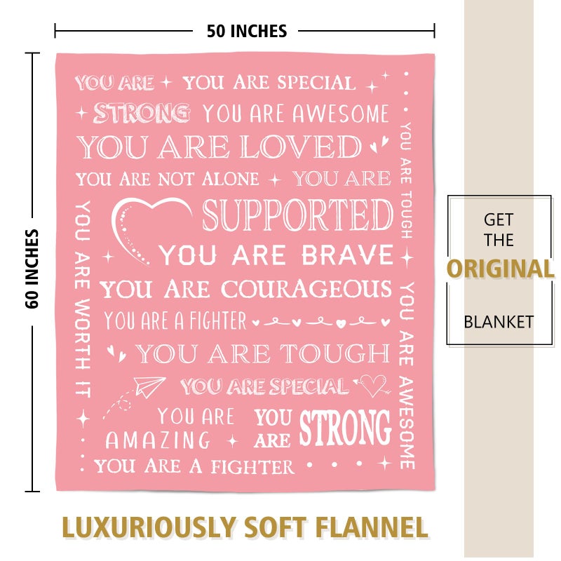 SteadStyle Get Well Soon Gifts for Women- Inspirational Gifts Blanket, Feel Better After Surgery Gifts for Sick Women, Thinking of You Gift for Her Friend Sister Coworker, 60'' x 50'' - Image 5