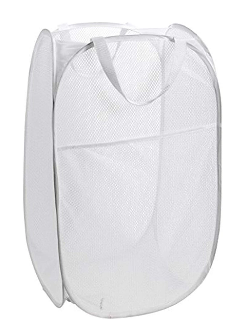 واي آند دي سلة غسيل منبثقة شبكية ، محمولة مقابض متينة قابلة للطي للتخزين وسهلة الفتح والطي الملابس المنبثقة سلال ملابس رائعة لغرفة الأطفال أو السكن الجامعي السفر - Image 1