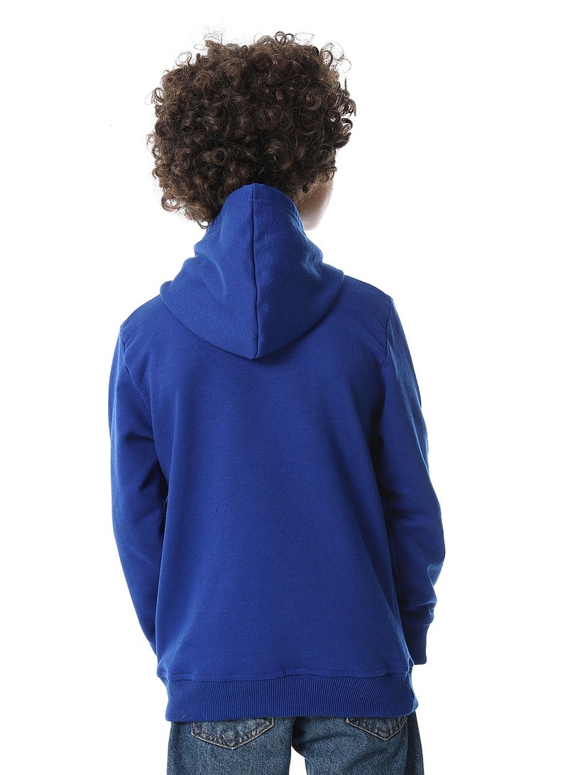 Andora Slip On Fleeced Boys Hoodie _ Royal Blue - Image 3