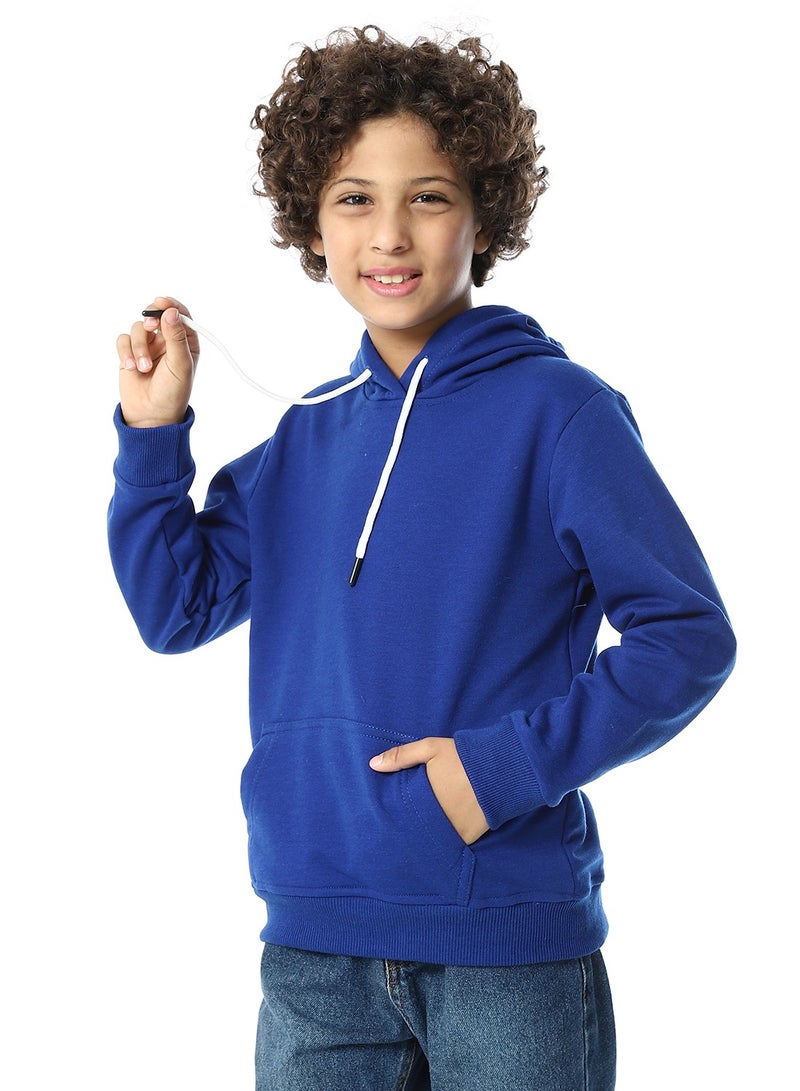 Andora Slip On Fleeced Boys Hoodie _ Royal Blue - Image 2