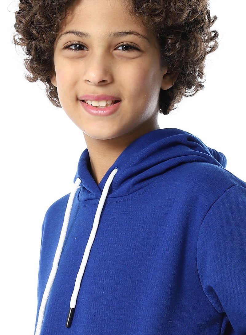 Andora Slip On Fleeced Boys Hoodie _ Royal Blue - Image 5