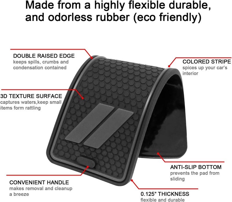 REMOCH Cup Holder Insert Set for Dodge Charger 2015-2023 - Image 4