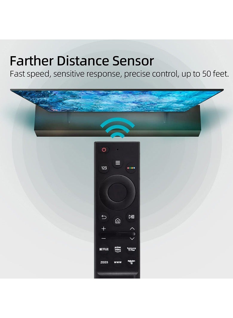 ريموت كنترول بديل متوافق مع تلفزيونات سامسونج سمارت – يدعم LCD وLED وUHD و4K وQLED – أزرار اختصار Netflix وPrime Video وRakuten – يعمل بدون برمجة - Image 2