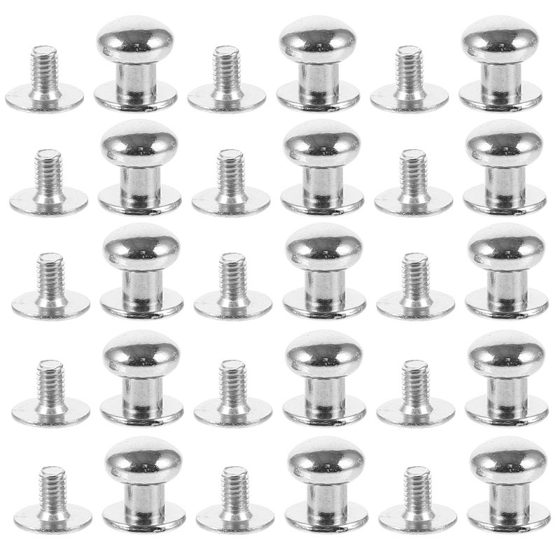 Zinc Alloy Round Head Mini Drawer Pulls Silver Metal Cabinet Handles 50pcs - Image 2