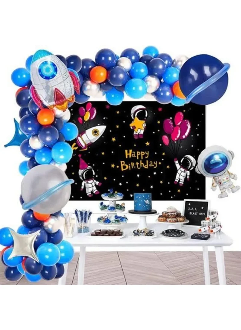 Bkmc Astronaut Rocket Space Themed Birthday Party Decoration