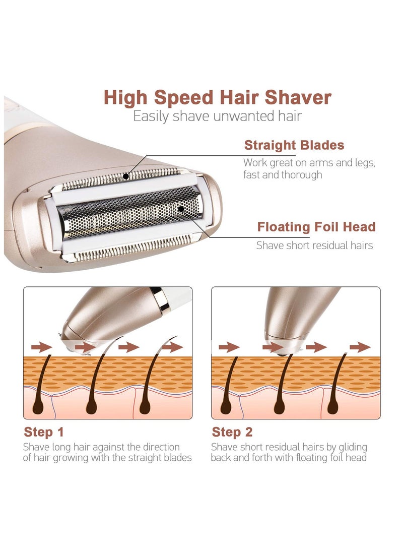 عام حلاقة حلاقة شعر للنساء للوجه والساقين وتحت الإبط، حلاقة سيدة خاصة بالبكيني، مضادة للماء، نقالة، جافة ورطبة، لاسلكي - Image 3