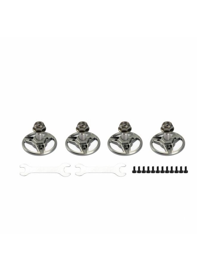 Generic - For DJI Fpv Traversing Machine Motor Propeller Seat Mounting Seat Propeller Modified Racing Aerial Photography Drone Upgrade Accessories-Color:51499 1 Set Of Transparent Paddles + 1 Set Of Paddle Seats-Specification:For DJI FPV COMBO - Image 1