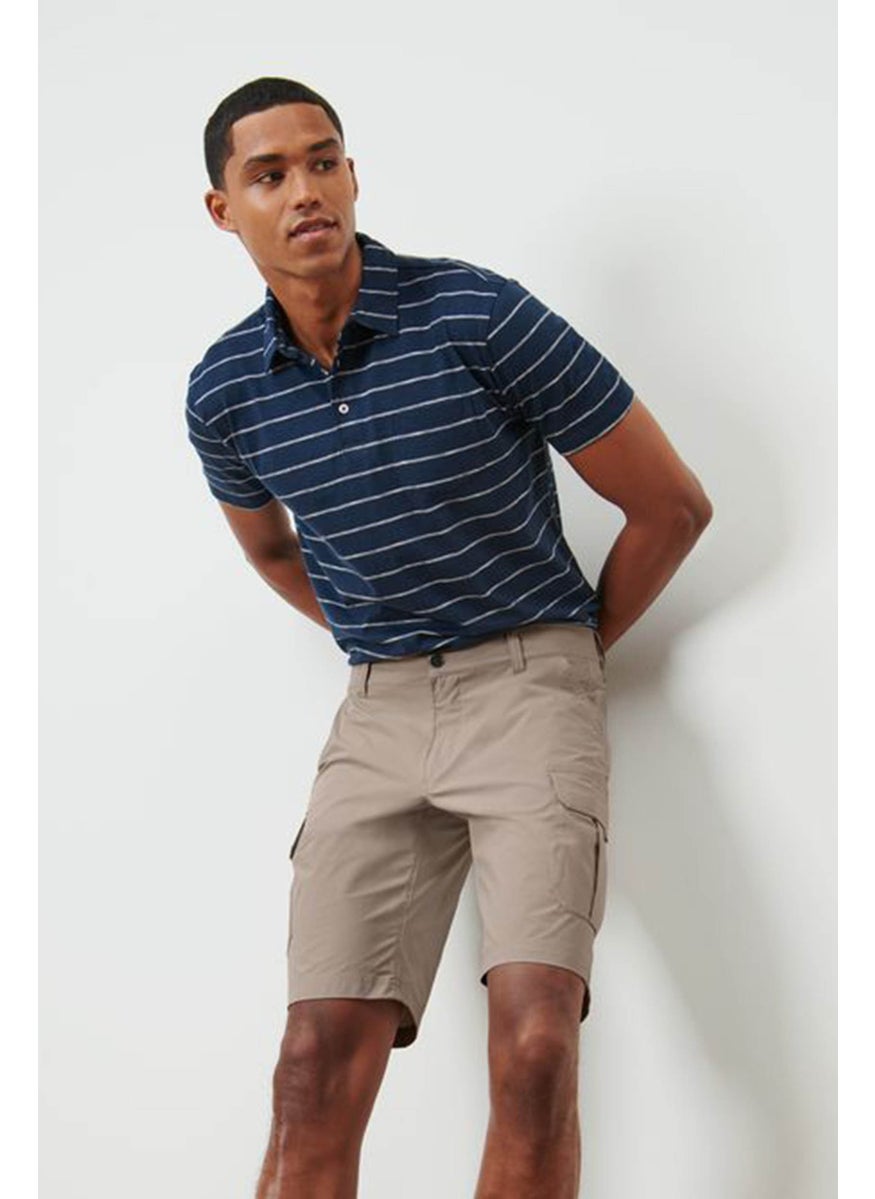 Tchibo Men Plain Cargo Shorts, Tan  - Image 1