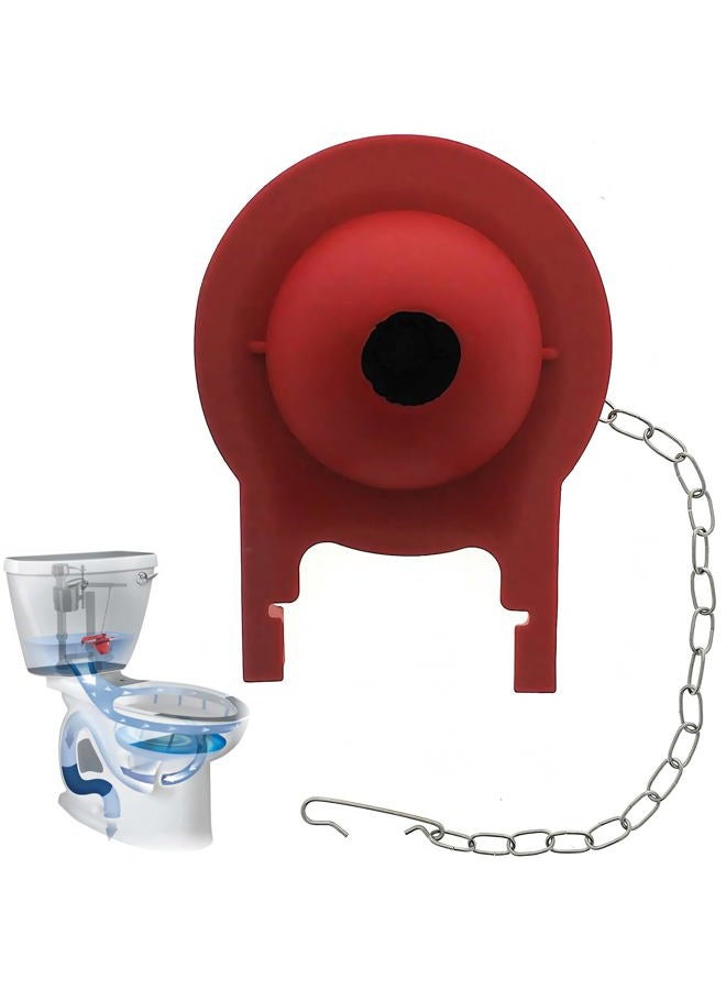Essential Values 3-Inch Toto Toilet Flapper Replacement - Rubber Toilet Tank Flapper with Chain and Hook, Aftermarket Toilet Flapper for G-Max, Thu499s, Thu331s, Thu175s & 2021bp Toto Toilet Models - Image 1