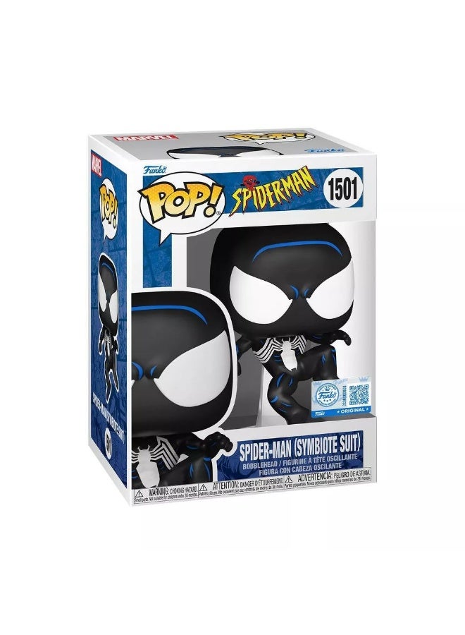 Funko Pop! Spider-Man: The Animated Series Spider-Man (Symbiote Suit) Vinyl Bobblehead (10.4 Cm) - Image 1