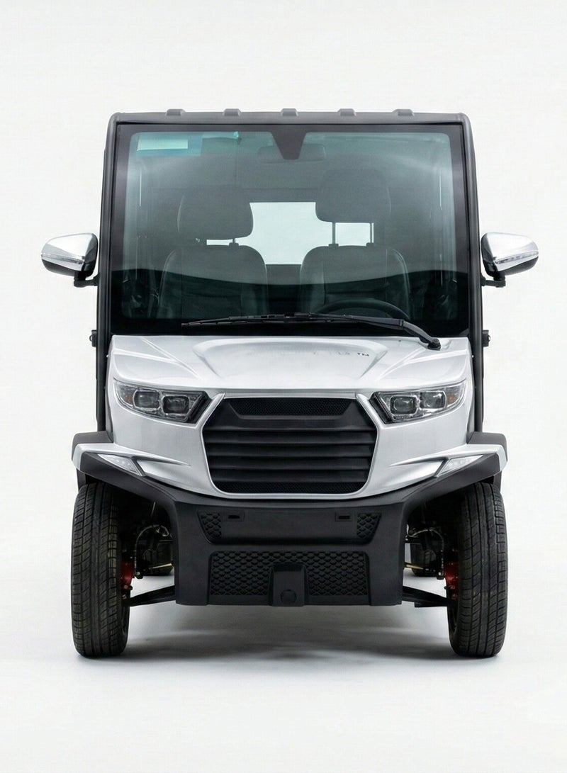 Crown 2 Air-Conditioned 2-Seater Electric Golf Cart with 170Ah AGM  Battery & Standard Tires | LSEV (White) - Image 2