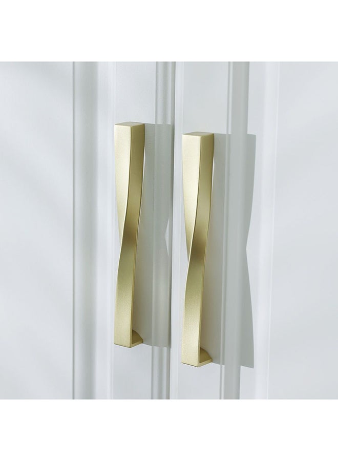 milano Milano Ella Cabinet Zinc Handle – Premium Pull Handle for Kitchen Cabinets, Drawers, Cupboards, Wardrobes – Sleek Modern Design Furniture Handle Brushed Gold 202X20X20Mm  - Image 3