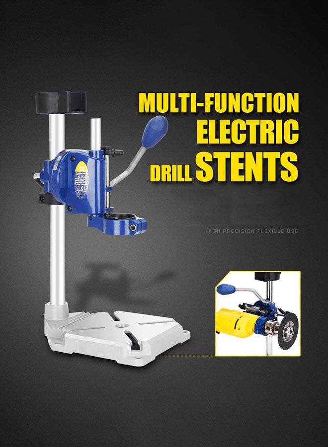 Multi-Function Electric Drill Stand Silver/Blue 20x10x42cm - Image 3