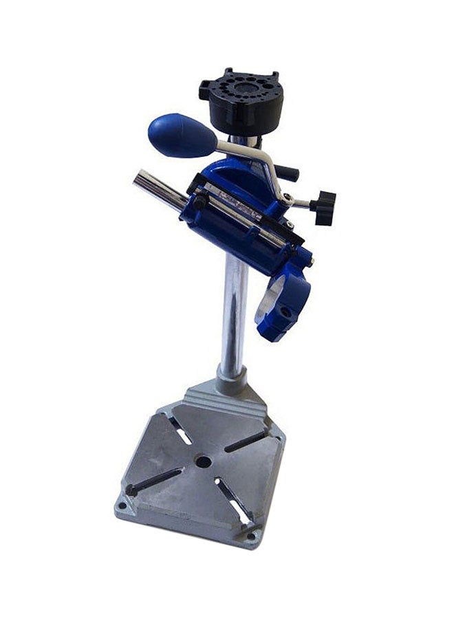 Multi-Function Electric Drill Stand Silver/Blue 20x10x42cm - Image 1