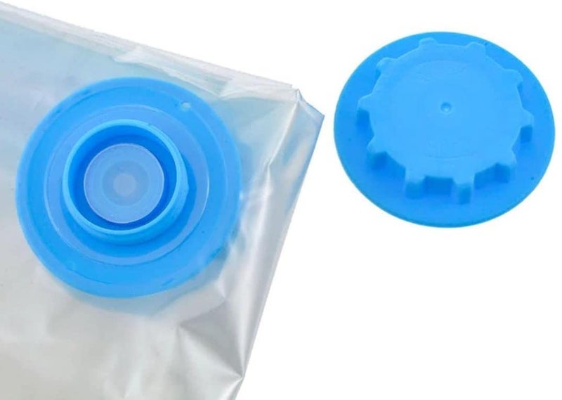 WOLBLIX Wolblix Vacuum Storage Sealer Bags 12 Pcs 6 x Jumbo 6 x Large for Clothes Dress Winter Coats Blankets Pillows Comforters for Travel Space Saver Seal Compression Bags without Pump  - Image 2