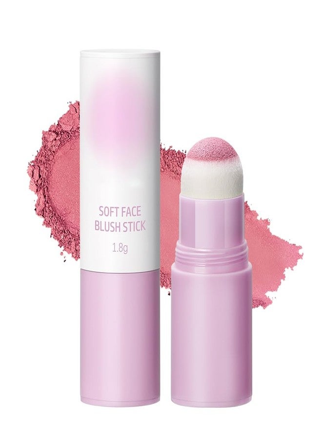 Loske Soft Face Blush Stick, Matte Natural Long Lasting Blush for a Flawless Finish, Creamy Blendable Formula for All Skin Types, Everyday Wear Professional Quality Makeup (Warm mauve, Large) - Image 1