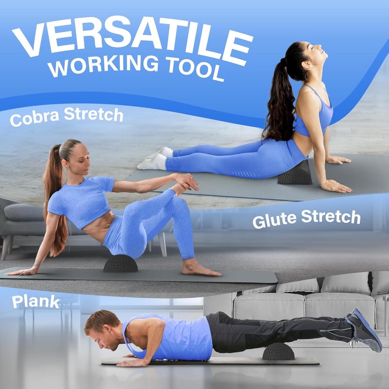 Yes4All High-Density Round Back Roller Foam, Exercise Foam Roller for Yoga, Pilates & Stretching - 12, 18, 24, 36 inch - Image 5