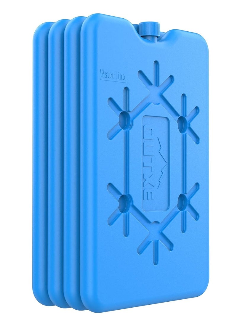 Lunch Box Ice Packs - Reusable ultra-thin freezer packs - Long-lasting cooling packs for refrigerators to keep food fresh in lunch boxes and breast milk bags  - Image 1