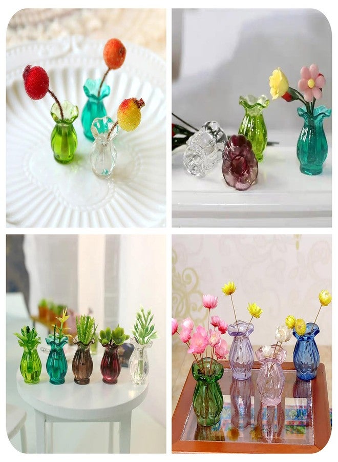 Craftdady 10pcs Vase Miniature Dollhouse Mini Resin Vase Miniature Ornaments Micro Landscape Home Dollhouse Accessories 19.5x13.5 mm for Home Garden Decoration - Image 4
