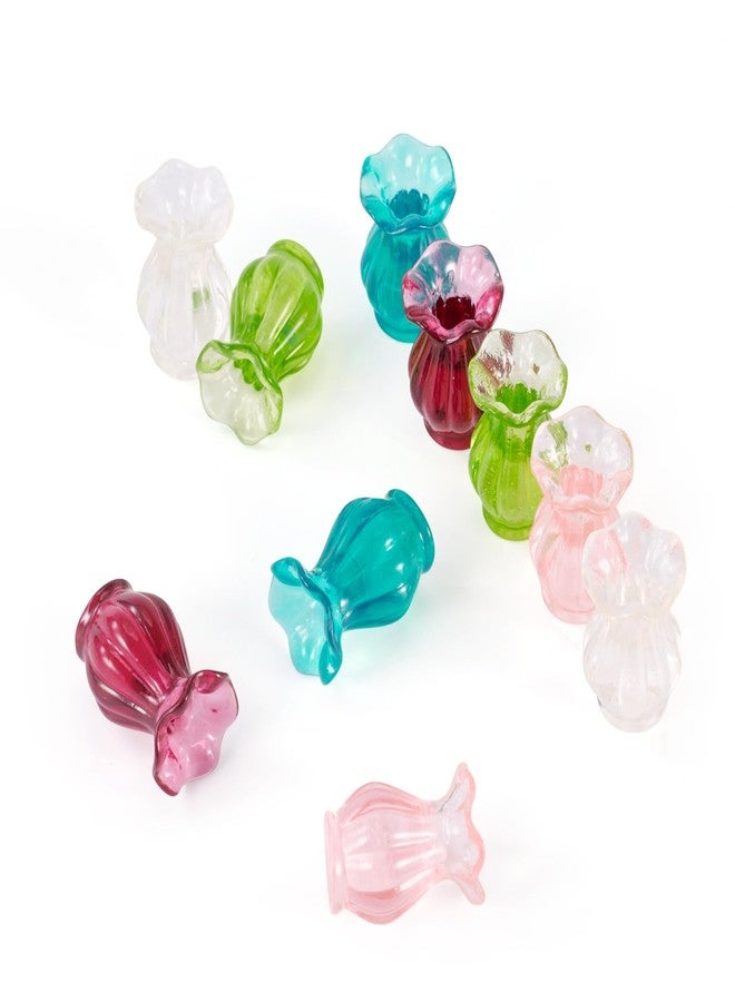 Craftdady 10pcs Vase Miniature Dollhouse Mini Resin Vase Miniature Ornaments Micro Landscape Home Dollhouse Accessories 19.5x13.5 mm for Home Garden Decoration - Image 1