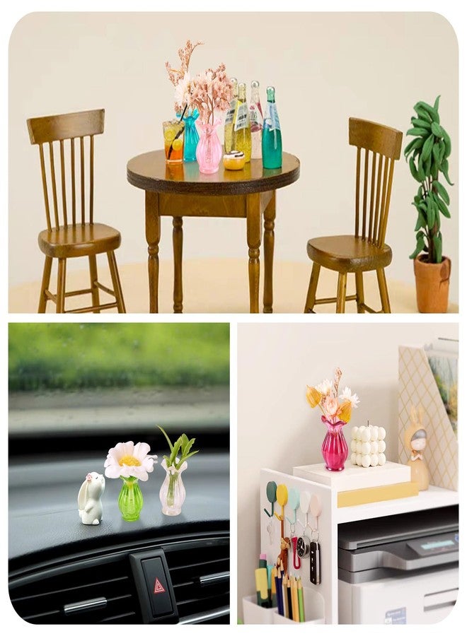 Craftdady 10pcs Vase Miniature Dollhouse Mini Resin Vase Miniature Ornaments Micro Landscape Home Dollhouse Accessories 19.5x13.5 mm for Home Garden Decoration - Image 2