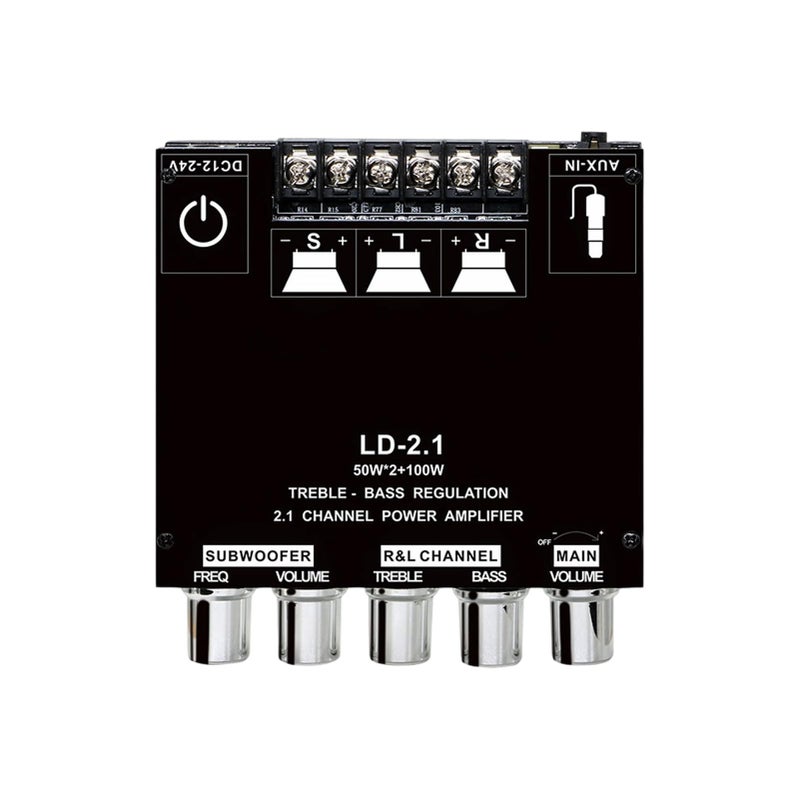 2 1 Channel Wireless Amplifier Board Audio Receiver Module For Home Theater Car Studio - Image 2
