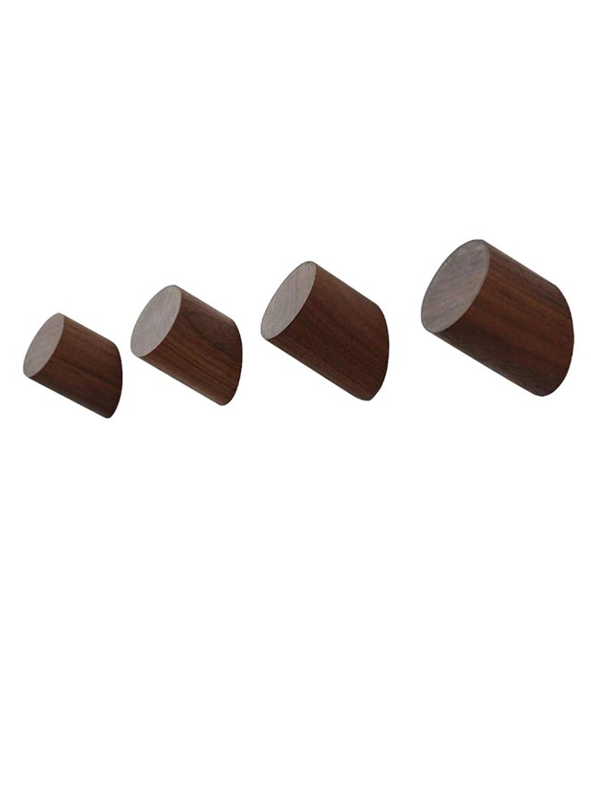 إسكدنيا مجموعة خطّافات تثبّت على الحائط, مكوّنة من 4 قطع بني - Image 1