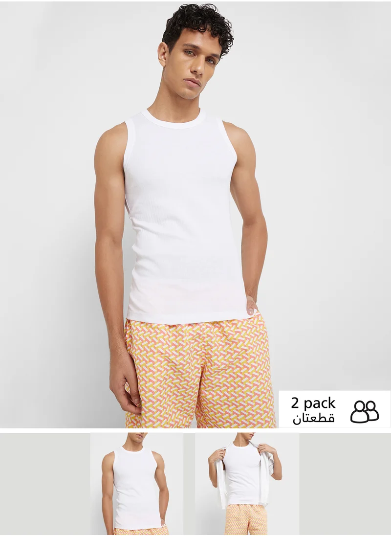 Seventy Five Basics Pack Of 2 Vest