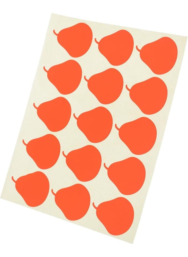 El Manar Charming Pear-Shaped Adhesive Label Sticker, 31x41 mm With Premium Material Suitable For Home, School And Office - Image 2