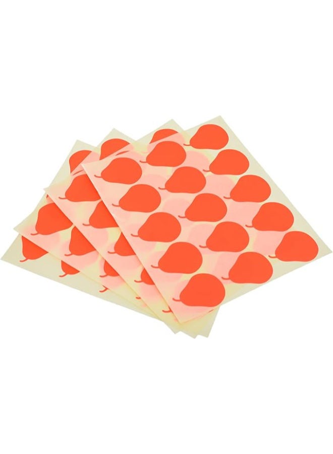 El Manar Charming Pear-Shaped Adhesive Label Sticker, 31x41 mm With Premium Material Suitable For Home, School And Office - Image 1