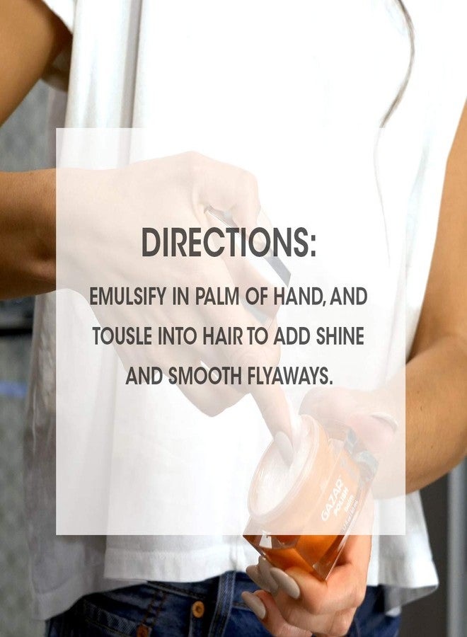 Seven علاج لمعة الشعر البولندي SEVEN GAZAR للنساء والرجال، منتجات الشعر المجعد بلسم ضفائر ومراهم وكريم تصفيف جل مع التحكم في التجاعيد مع الأحماض الأمينية، صنع في الولايات المتحدة، 1.7 أونصة - Image 5